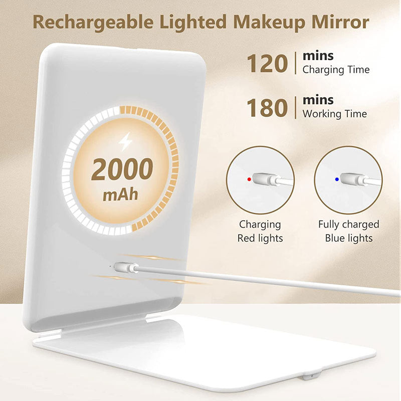 Lighted Slim Travel Make Up Mirror