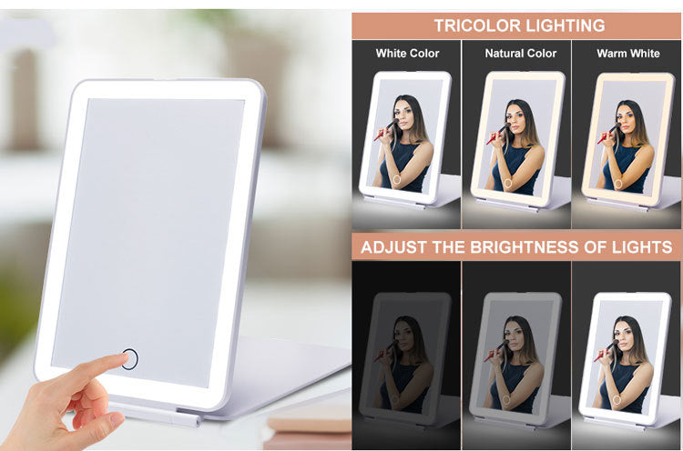 Lighted Slim Travel Make Up Mirror