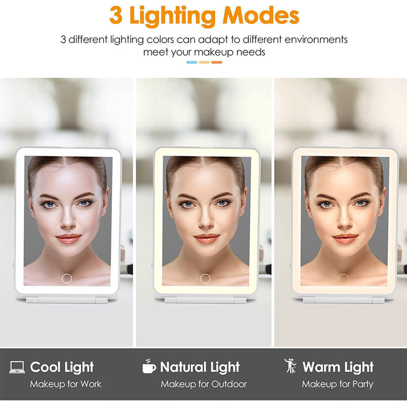 Lighted Slim Travel Make Up Mirror