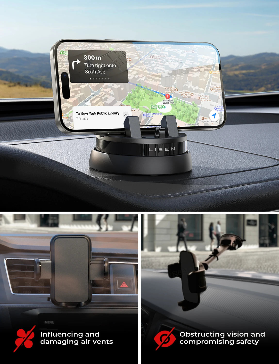 360° Rotable Dashboard Phone Holder