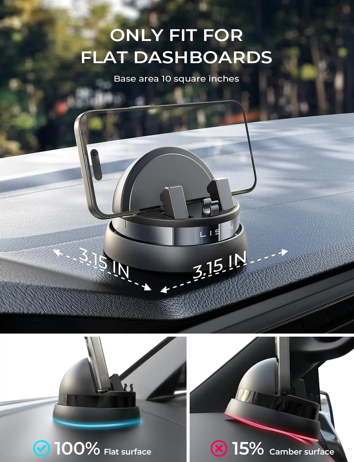 360° Rotable Dashboard Phone Holder