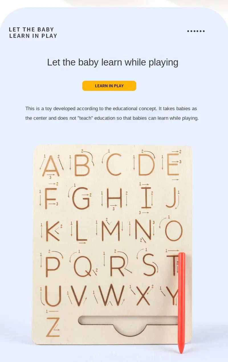 Writing board on-the-go for children