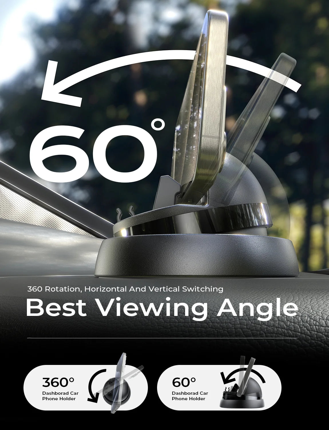 360° Rotable Dashboard Phone Holder