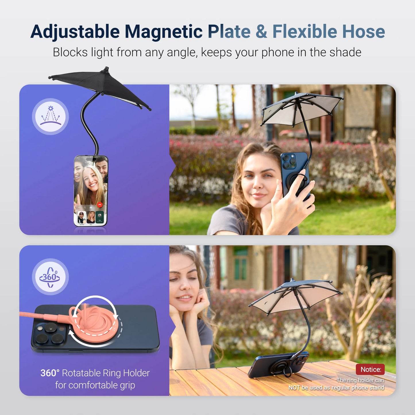 Phone Sun-Shield/Waterproof Protector Umbrella