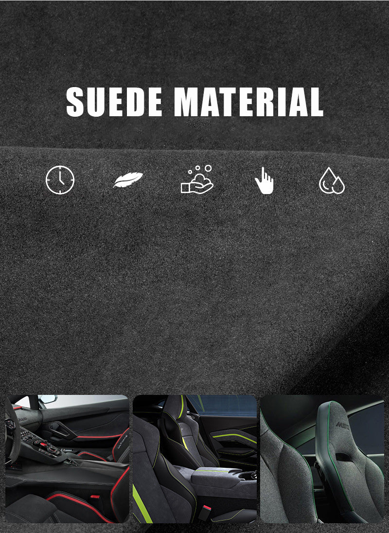 2 in 1 Car Suede Seat Side Storage Pocket / Car Seat Gap Filler Organizer