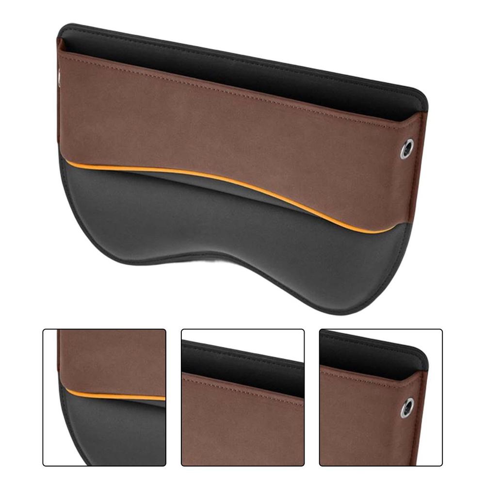 2 in 1 Car Suede Seat Side Storage Pocket / Car Seat Gap Filler Organizer