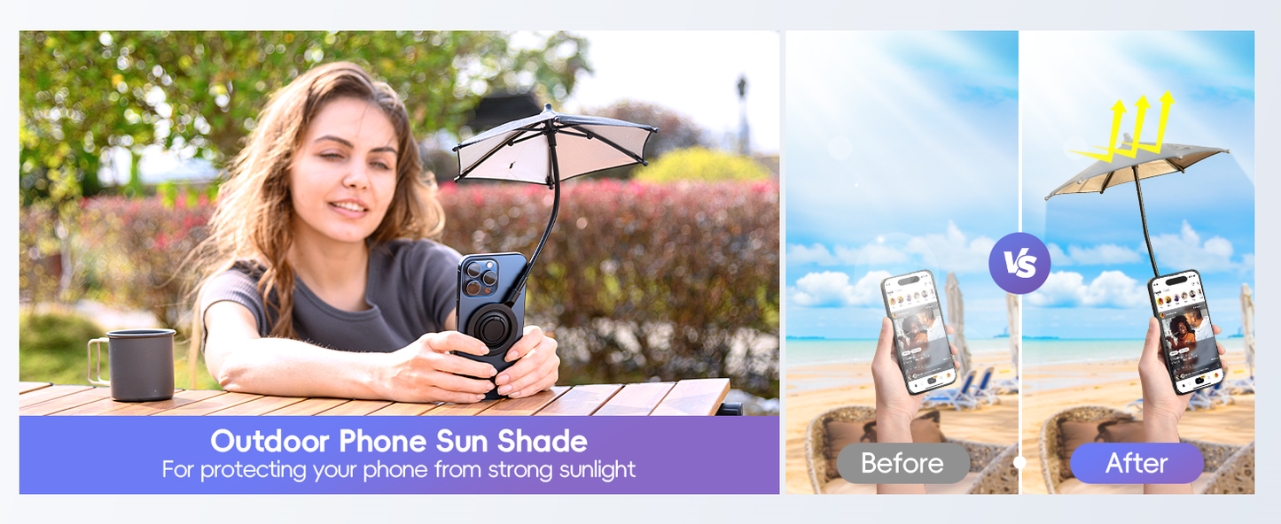 Phone Sun-Shield/Waterproof Protector Umbrella