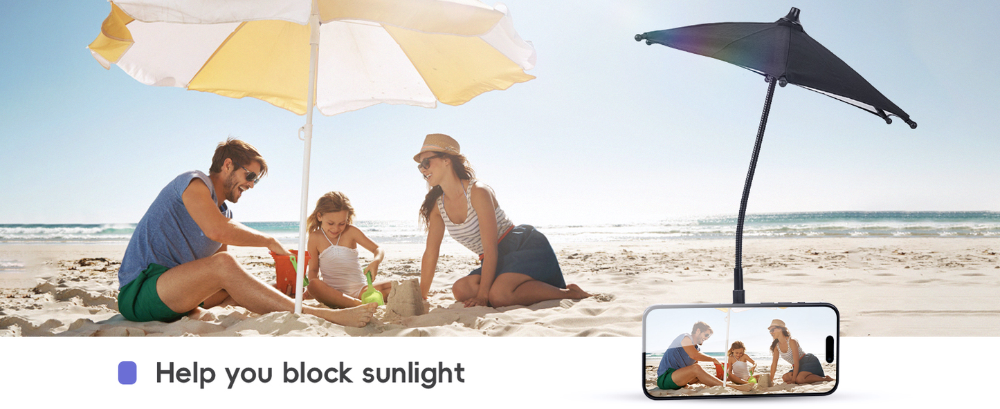 Phone Sun-Shield/Waterproof Protector Umbrella